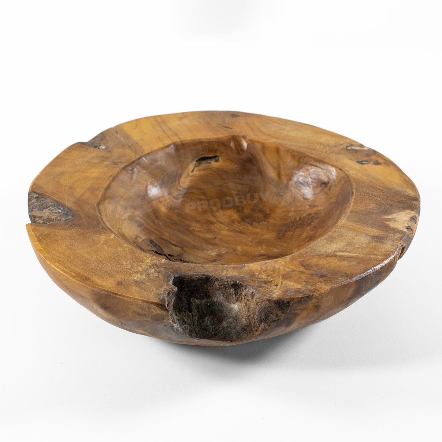 Chunky 30cm Teak Root Wooden Bowl