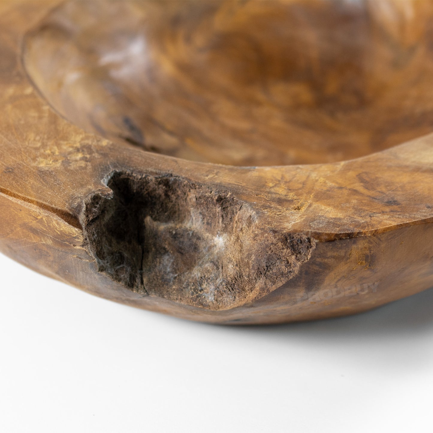 Chunky 30cm Teak Root Wooden Bowl