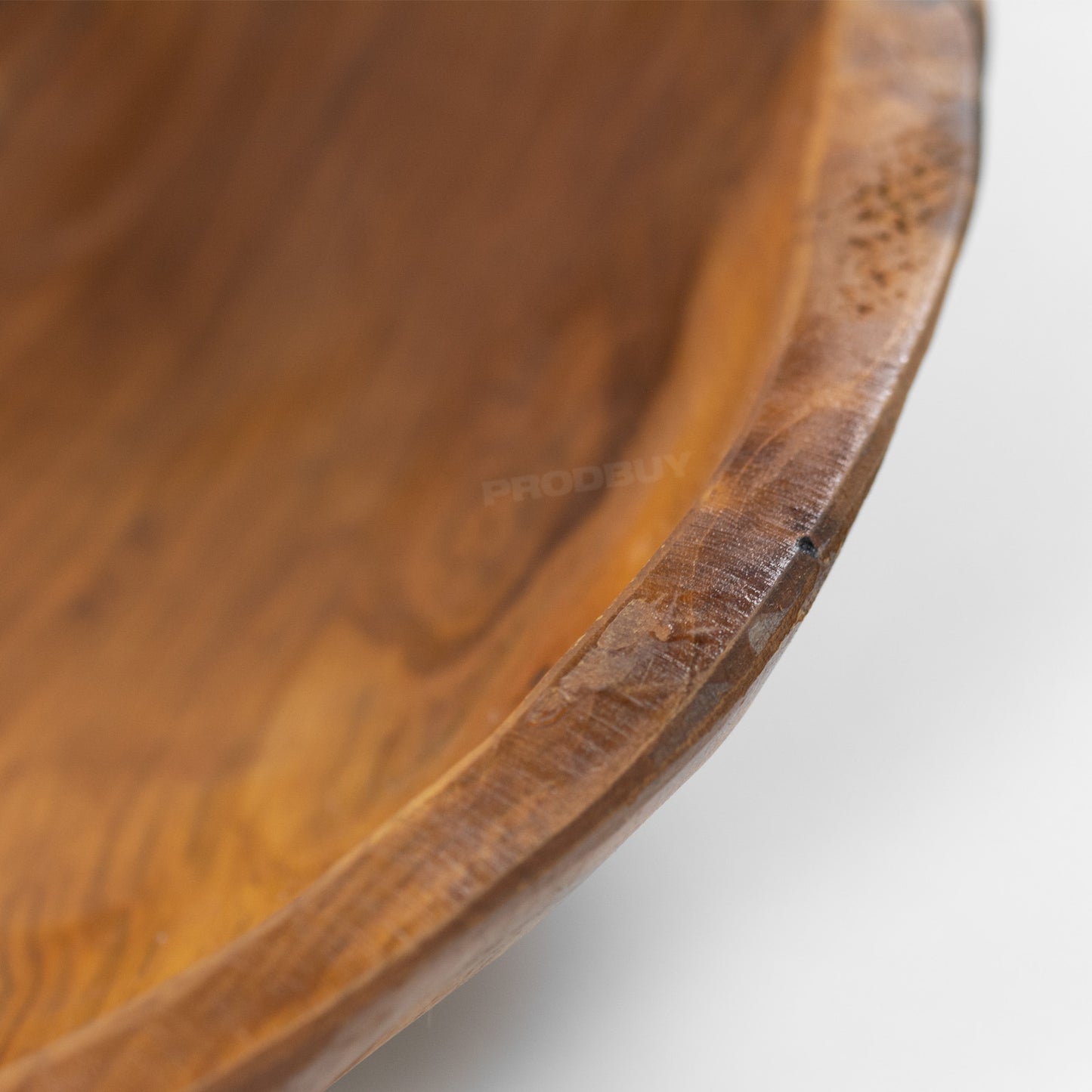 Round Decorative Table Bowl Teak Root Wood Large 37cm
