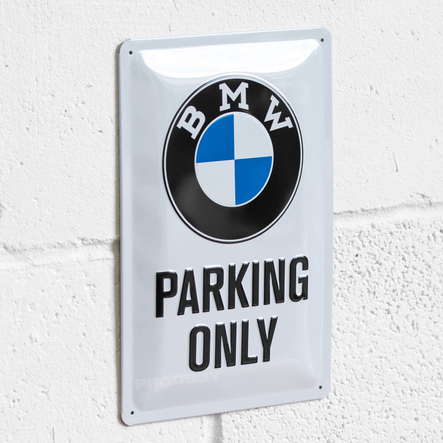 BMW Parking Only 30cm Metal Wall Sign