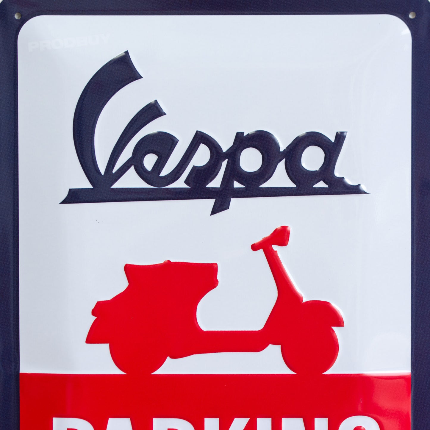 Vespa Parking Only 30cm Metal Wall Sign