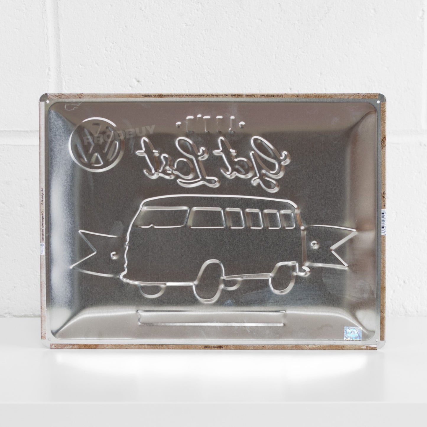 'Let's Get Lost' Large 40x30cm VW Camper Van Adventure Metal Wall Tin Sign