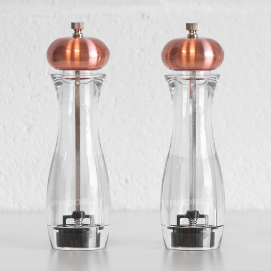 Set of 2 Copper Colour Salt & Pepper Mills