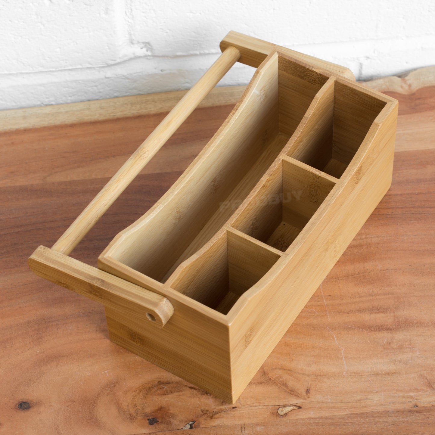 Cafe Bamboo Storage Caddy with Handle