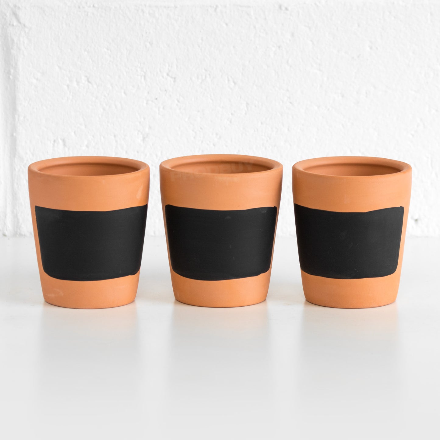 Set of 6 Terracotta Indoor Herb Plant Pots