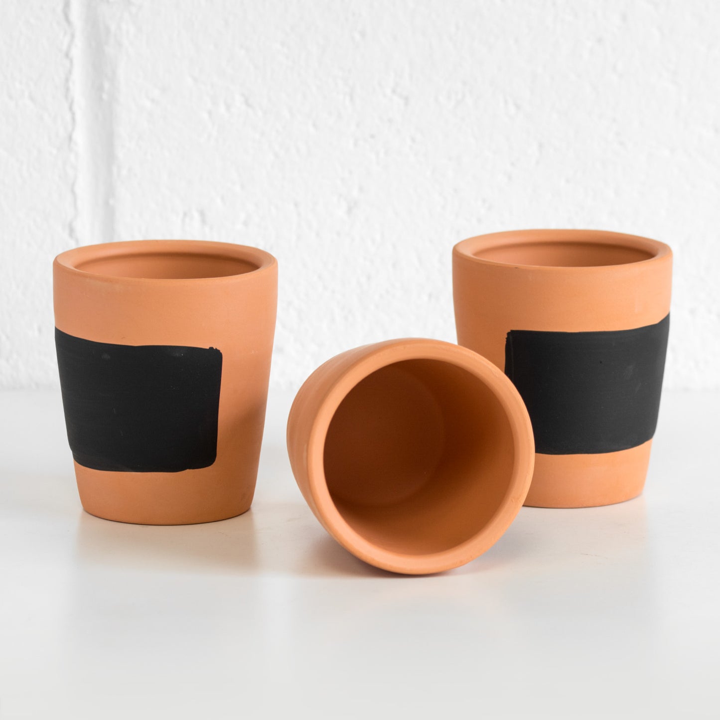 Set of 6 Terracotta Indoor Herb Plant Pots
