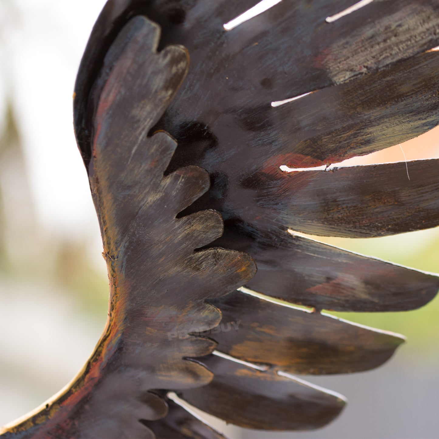 Large Flying Eagle with Fish Metal Garden Lawn Bird Ornament Outdoor Sculpture