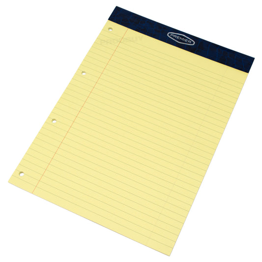 Set of 5 Yellow Legal Pads Lined A4 Memory Paper Notepads