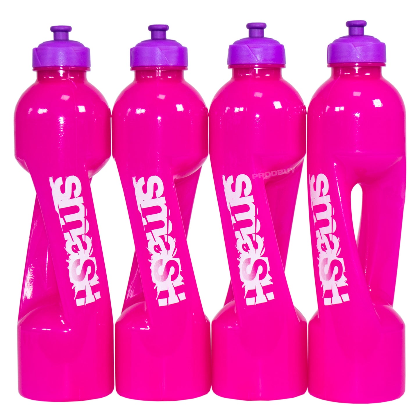 Set of 4 Smash Twister 500ml Water Bottles