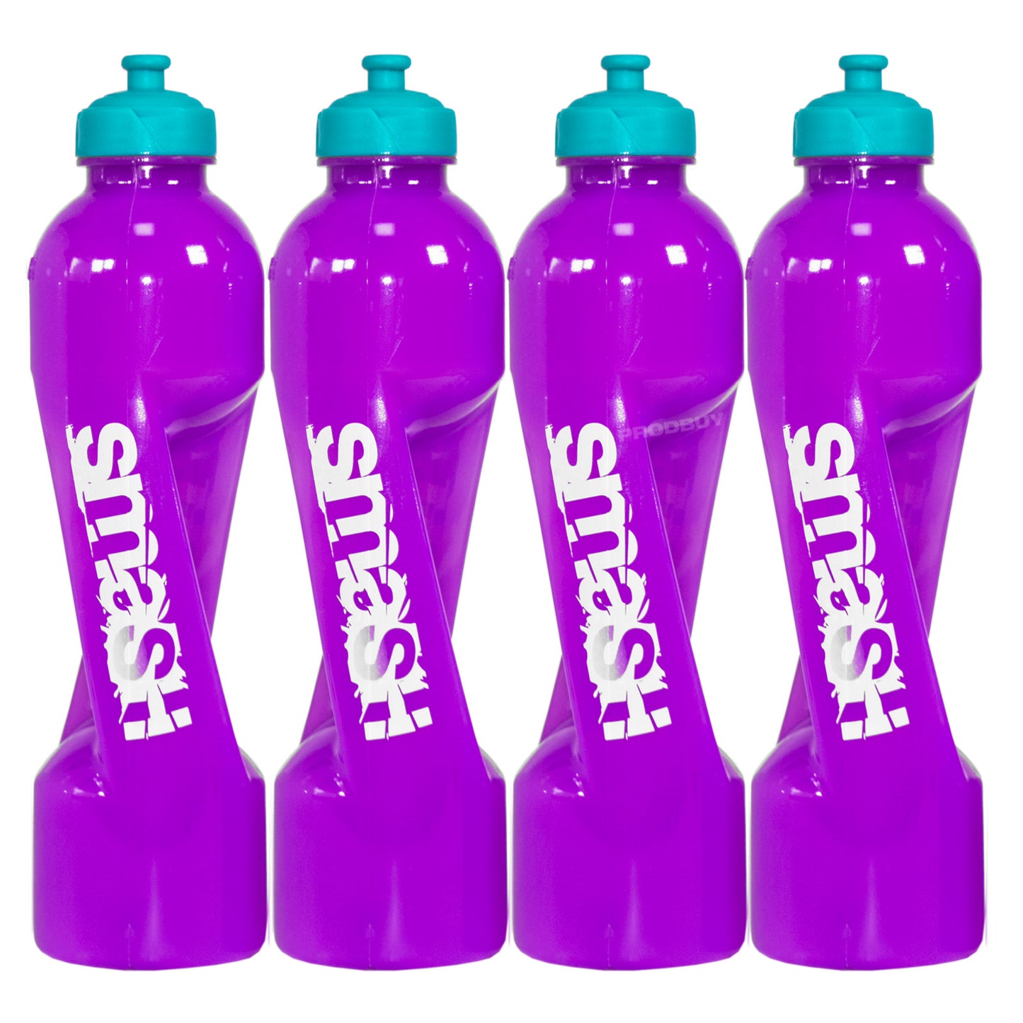 Set of 4 Smash Twister 500ml Water Bottles