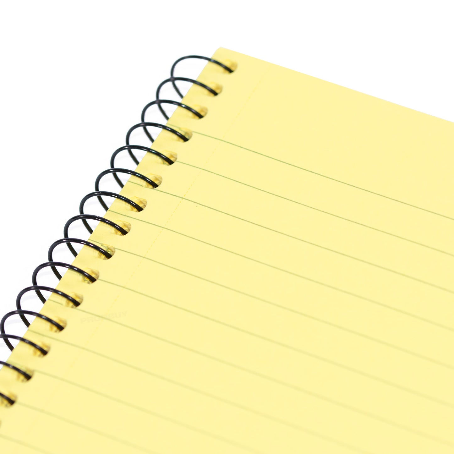 Set of 3 Yellow Lined A4 Memory Paper Notepads with Side Spiral