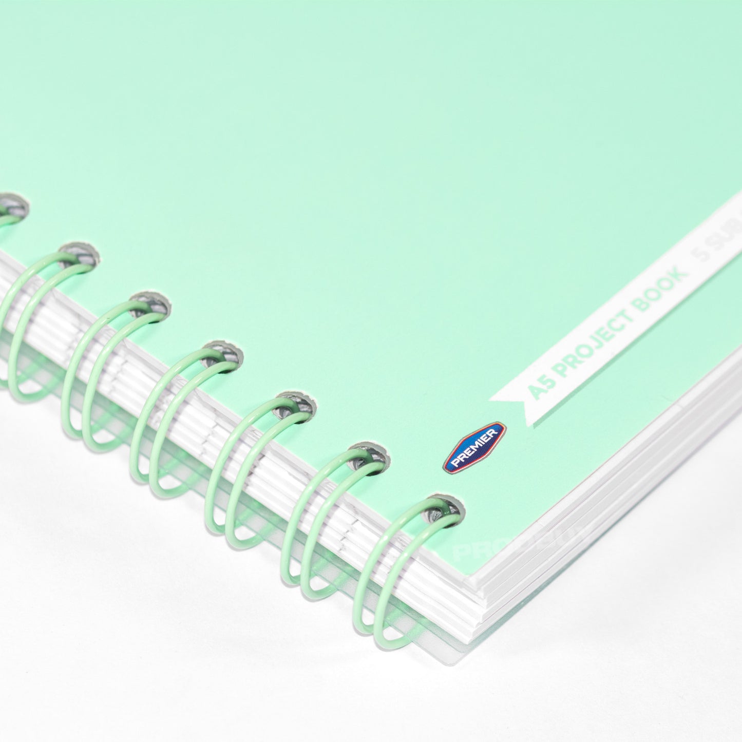 Pastel Colour A5 Spiral Project Book with White Tabs & Inserts