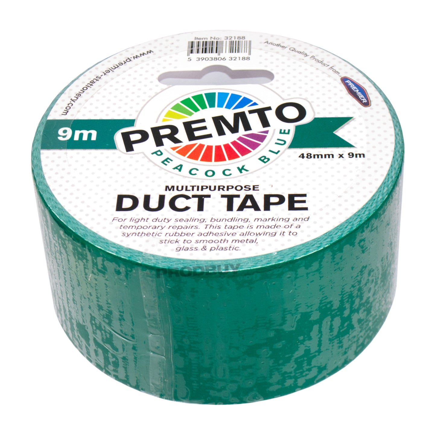 Single Roll of Colour Duct Tape 48mm x 9m - Colour Choice