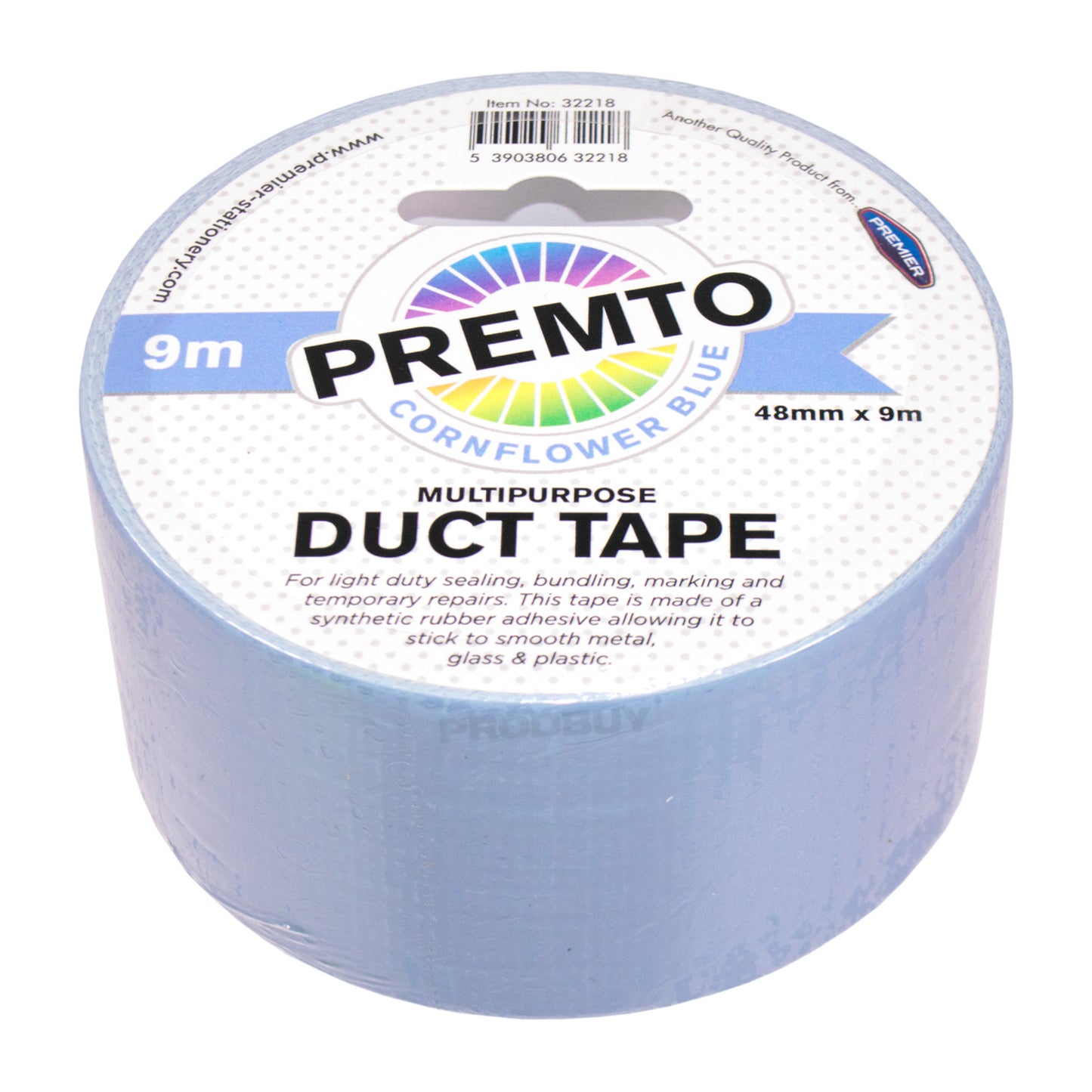 Single Roll of Colour Duct Tape 48mm x 9m - Colour Choice