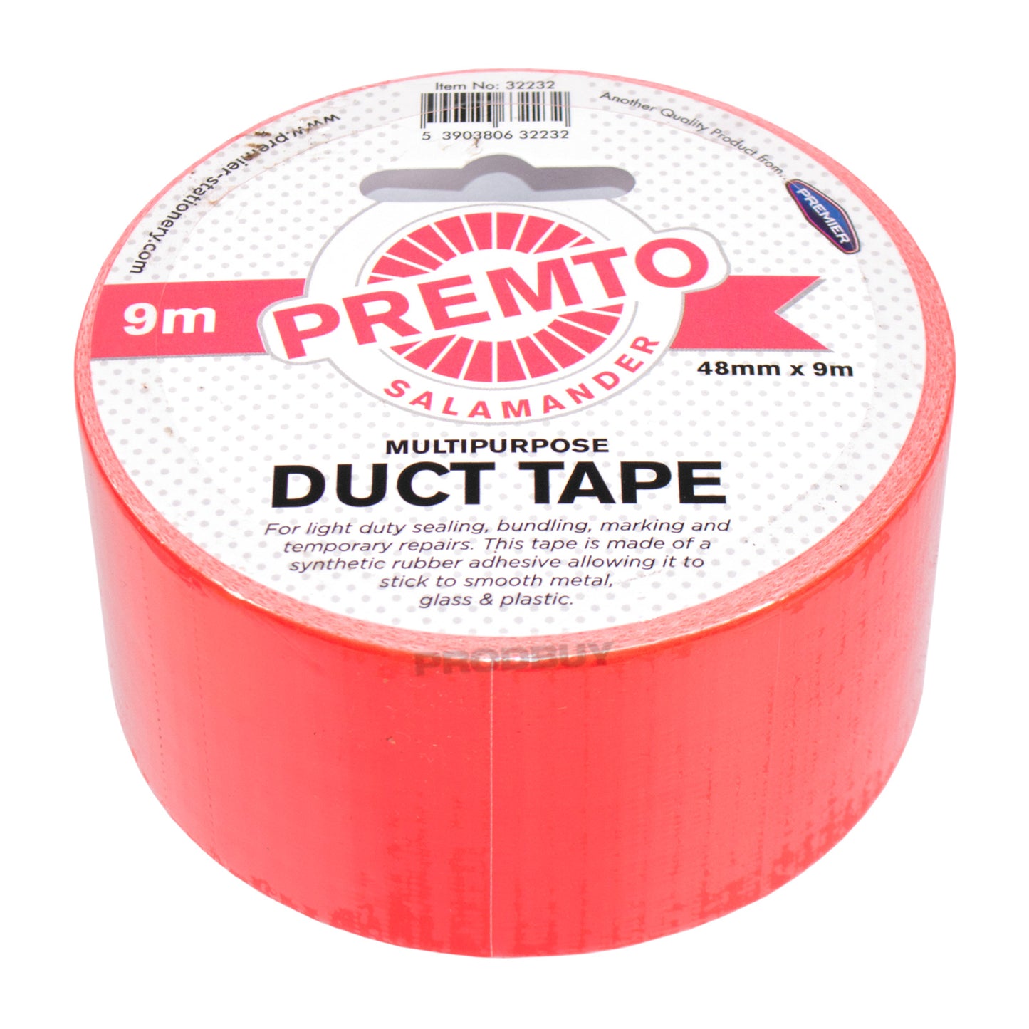Single Roll of Colour Duct Tape 48mm x 9m - Colour Choice