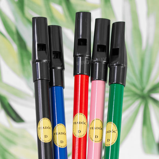 Feadóg Tin Whistle Brass D Irish Woodwind Musical Instrument