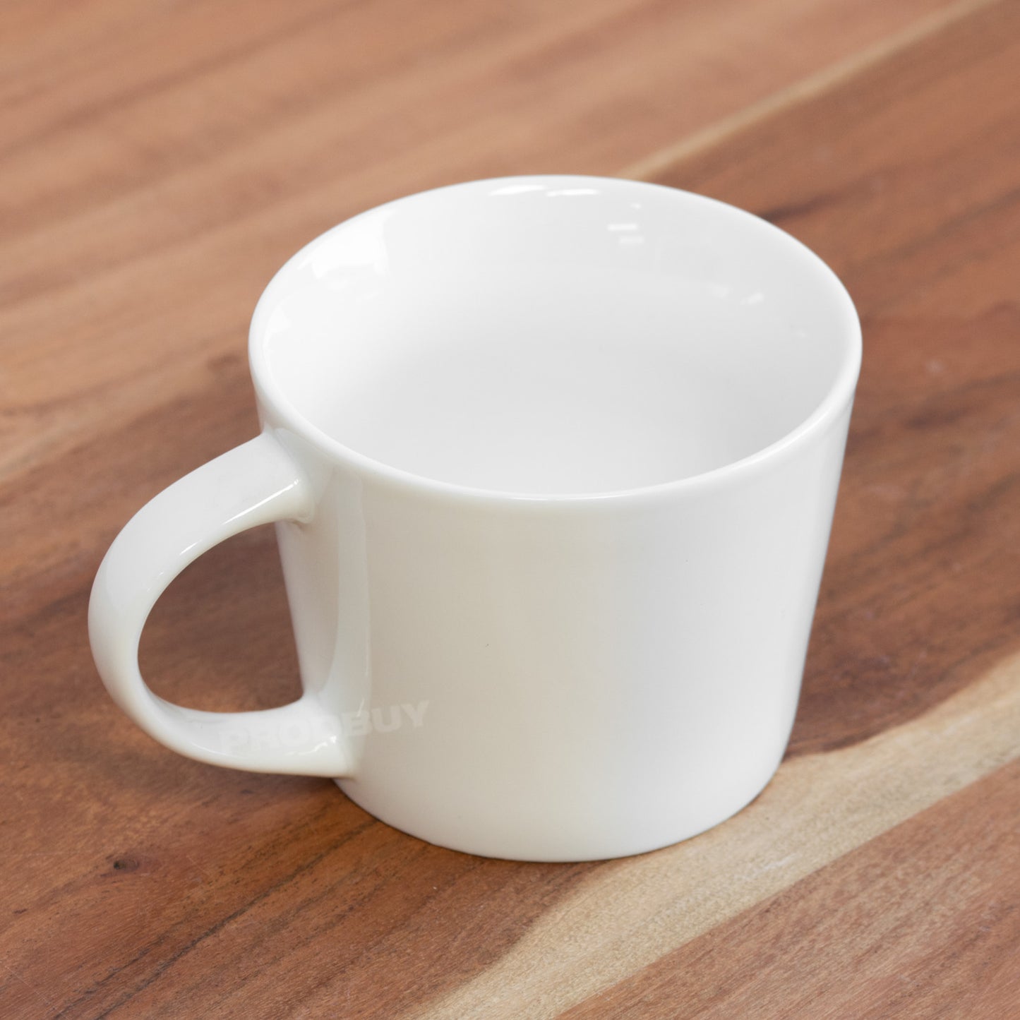 Set of 2 White Conical Coffee Mugs