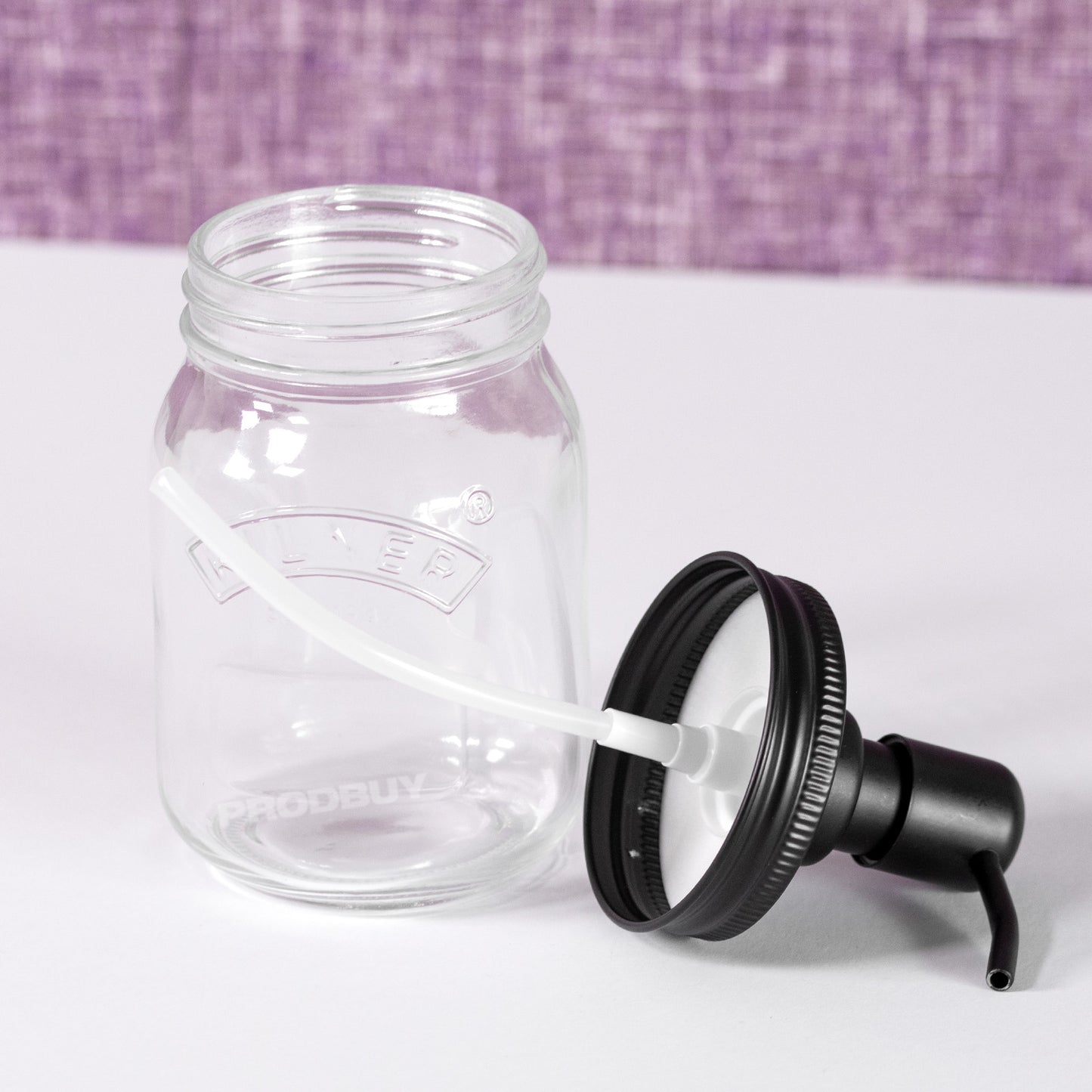 Set of 2 Kilner Glass Lotion Soap Dispensers