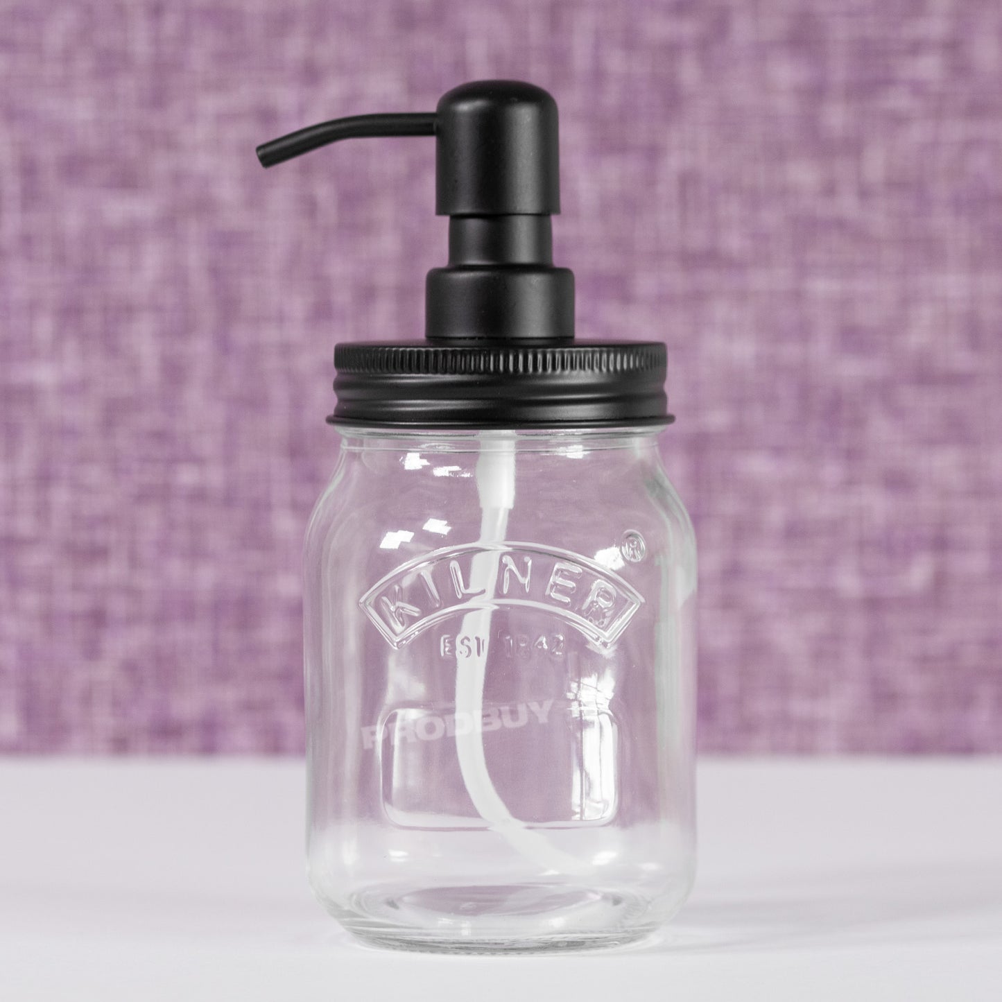 Set of 2 Kilner Glass Lotion Soap Dispensers