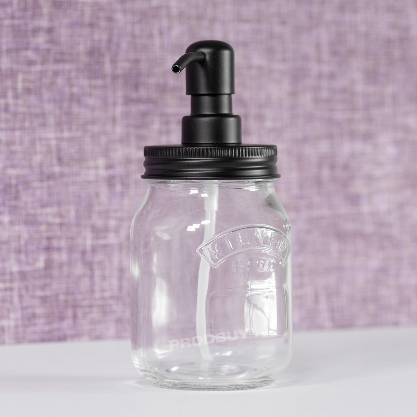 Set of 2 Kilner Glass Lotion Soap Dispensers