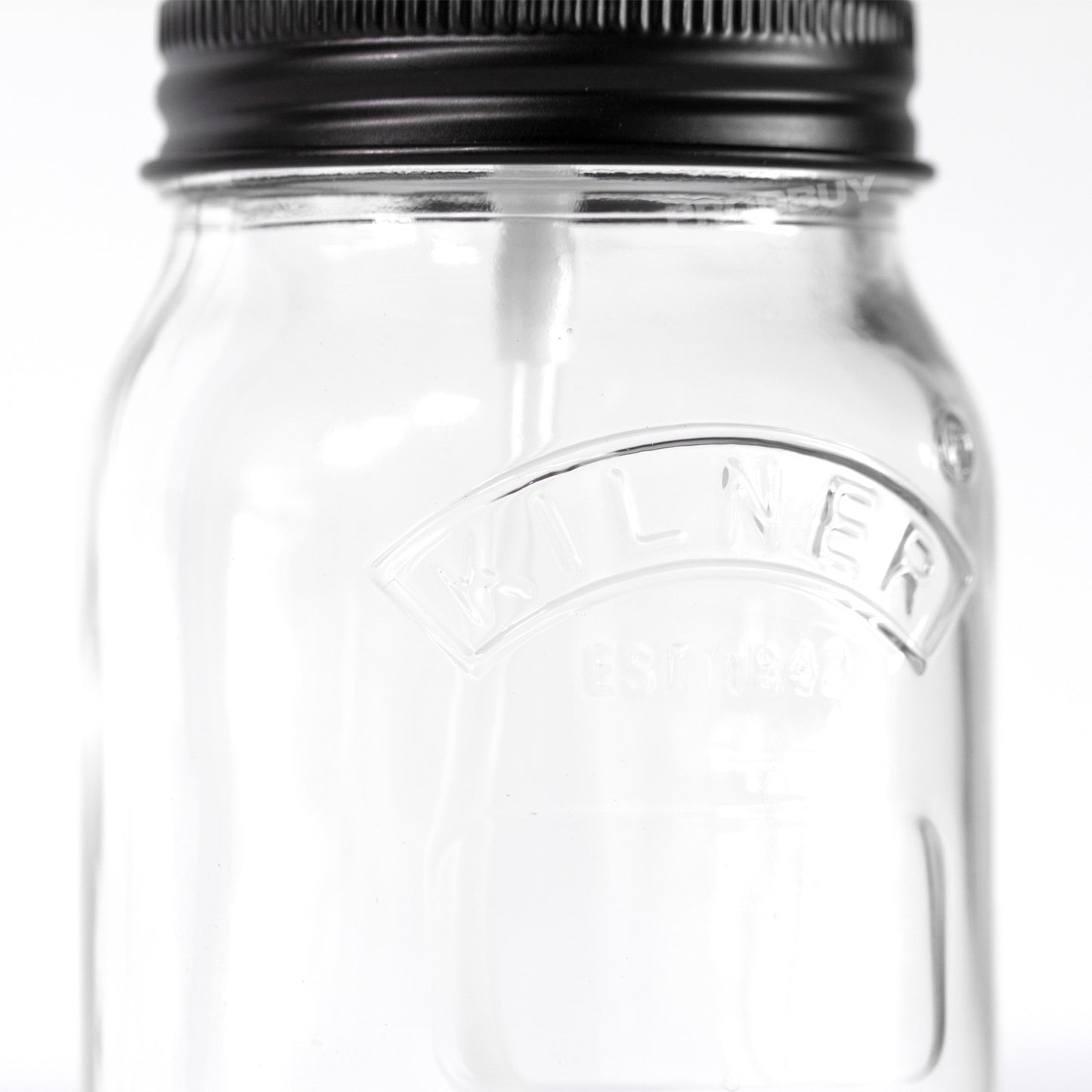 Set of 2 Kilner Glass Lotion Soap Dispensers