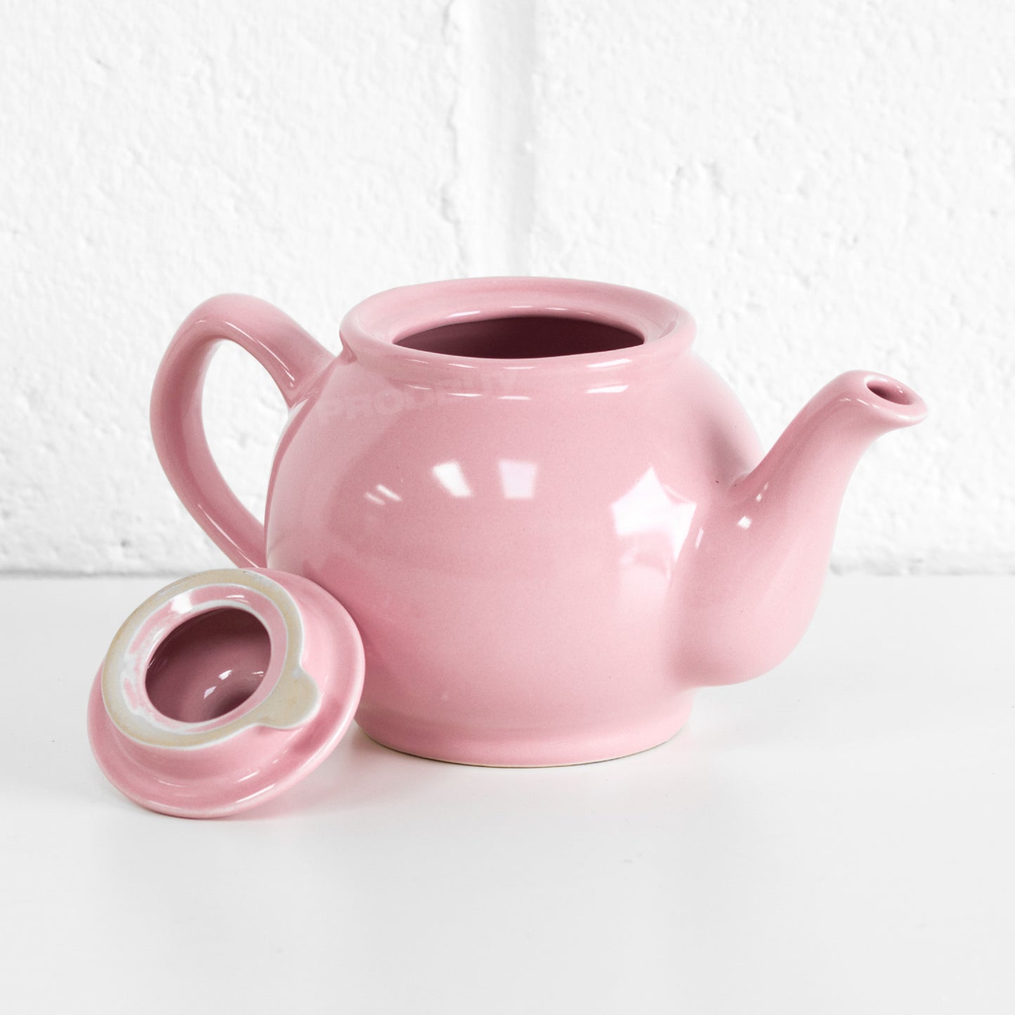 Pastel Pink Small 450ml Ceramic Cafe Teapot