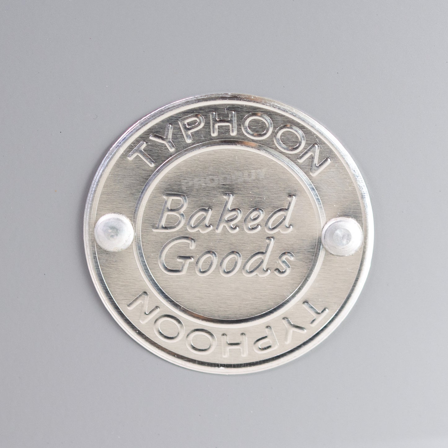 Set of 2 Typhoon Living Grey Round Storage Tins