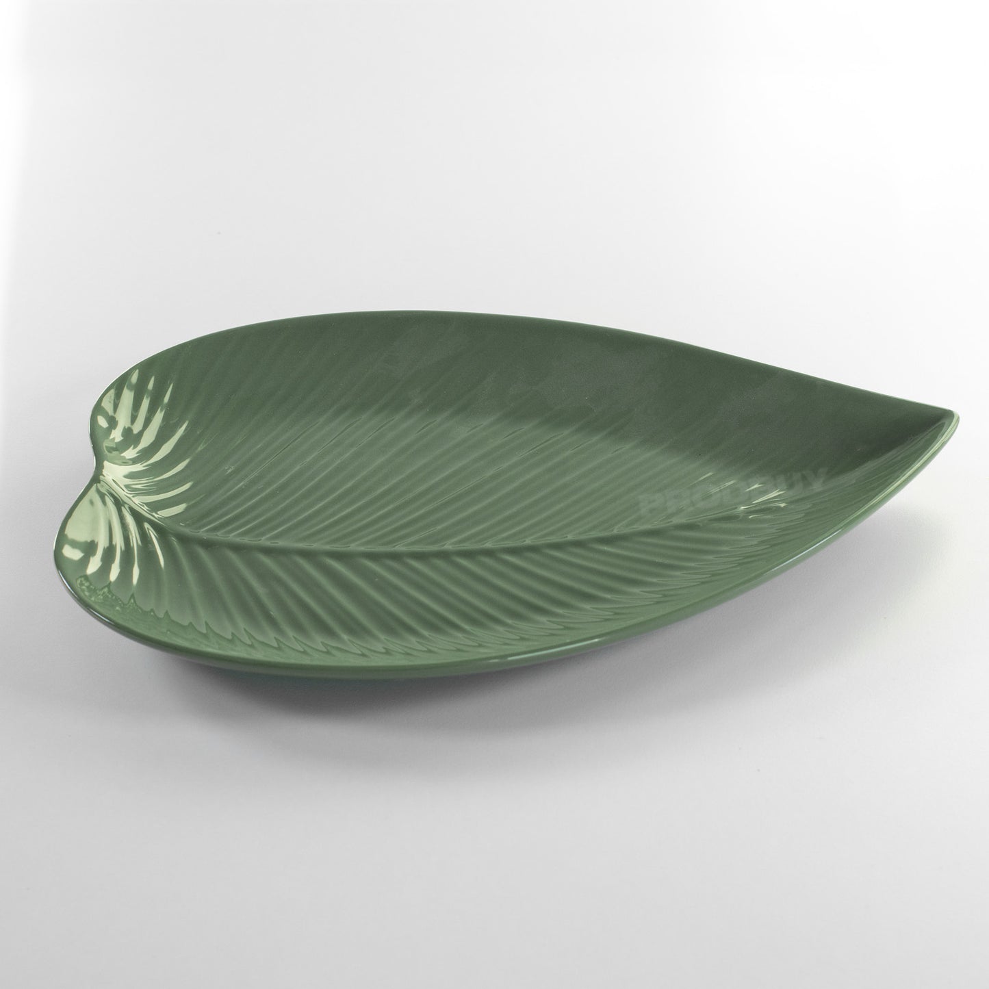 Mason Cash In The Forest - 39cm Green Leaf Serving Platter