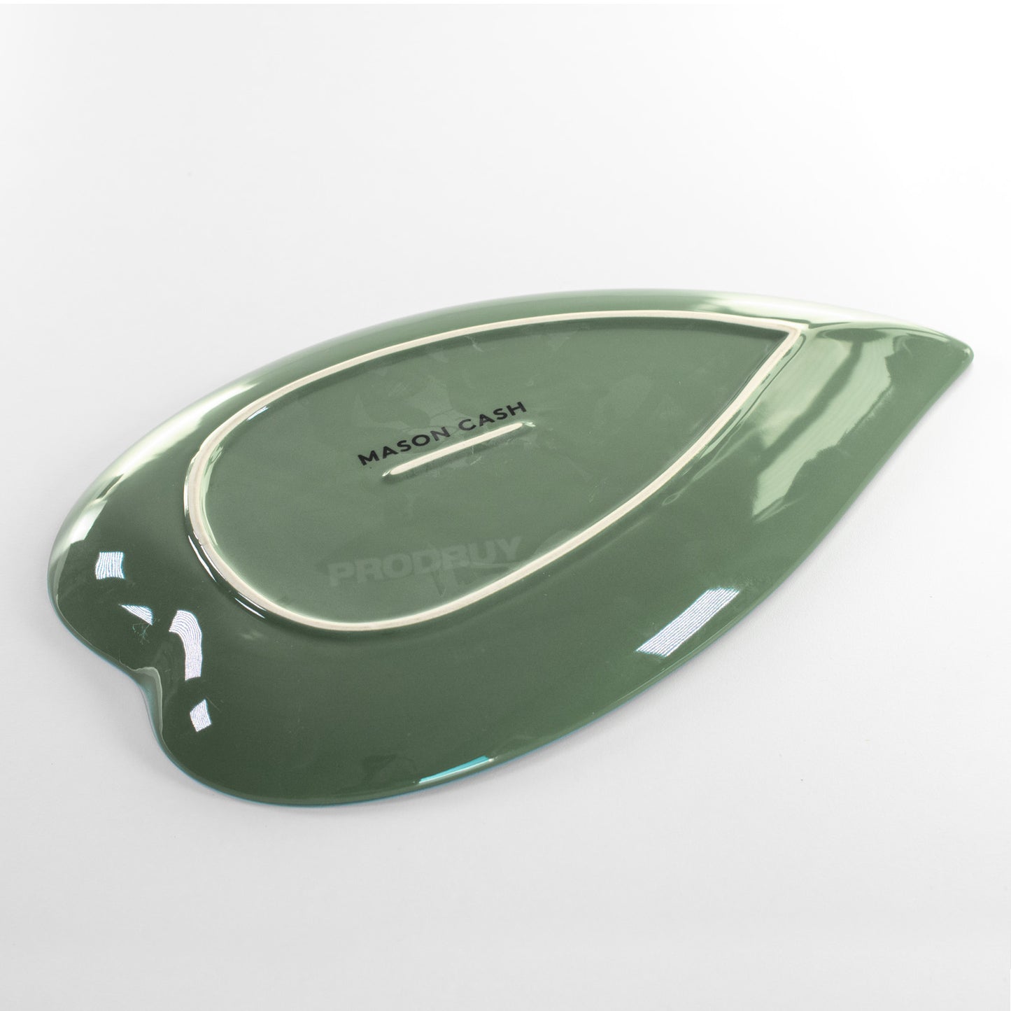 Mason Cash In The Forest - 39cm Green Leaf Serving Platter