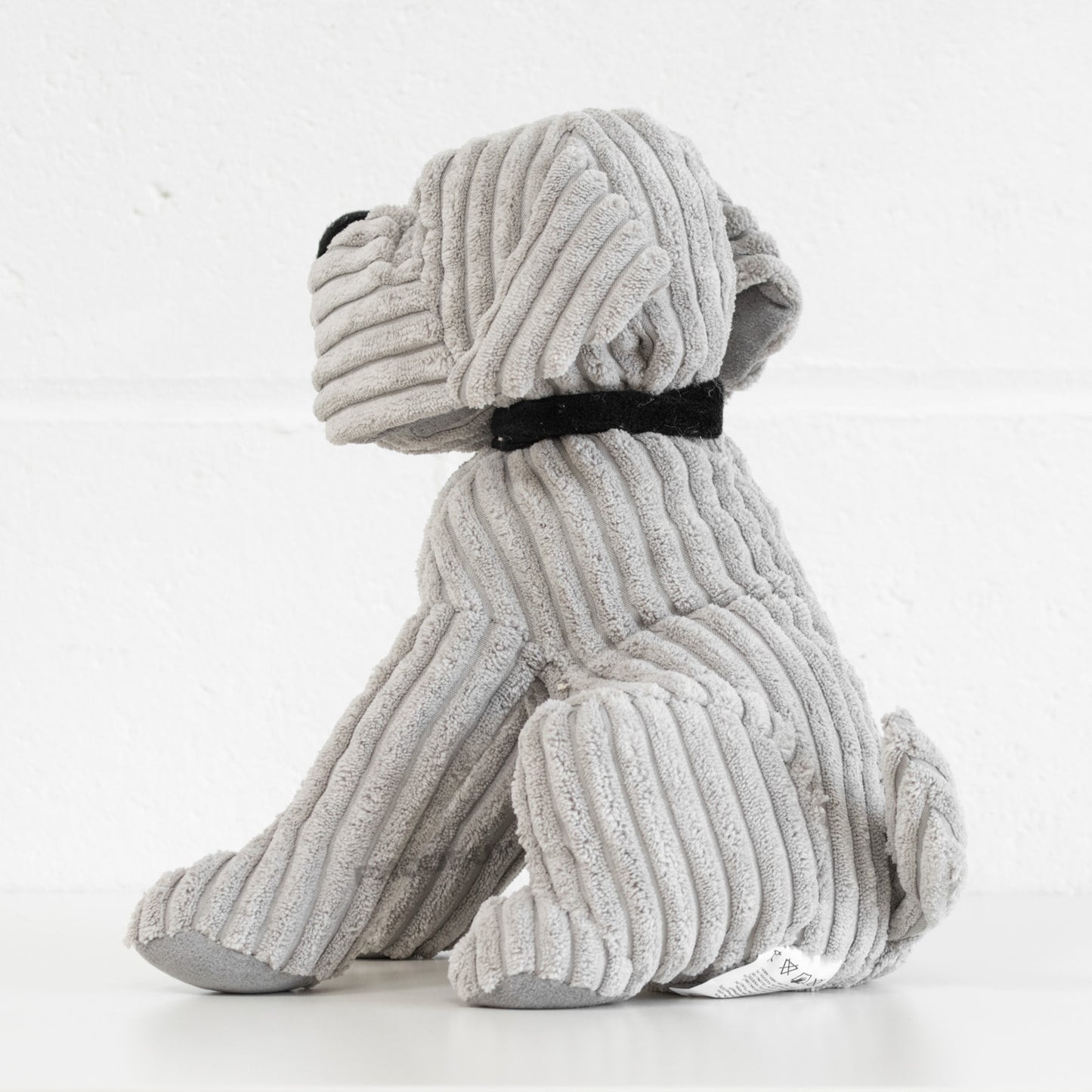 Ribbed Fabric Dog Door Stop