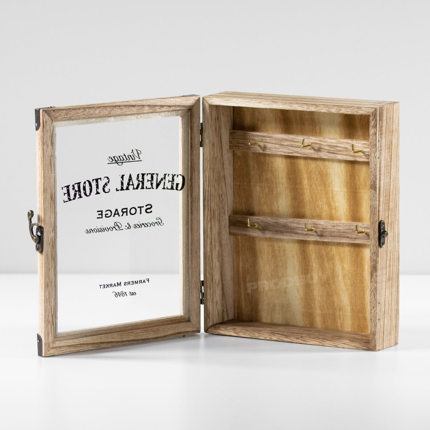 General Store Key Storage Cabinet with 6 Internal Hooks