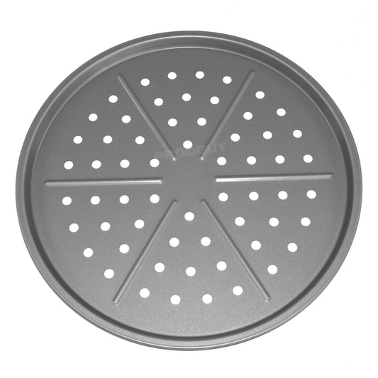 3 x Baker & Salt Double Non-stick Coating Pizza Crisper Oven Baking Trays