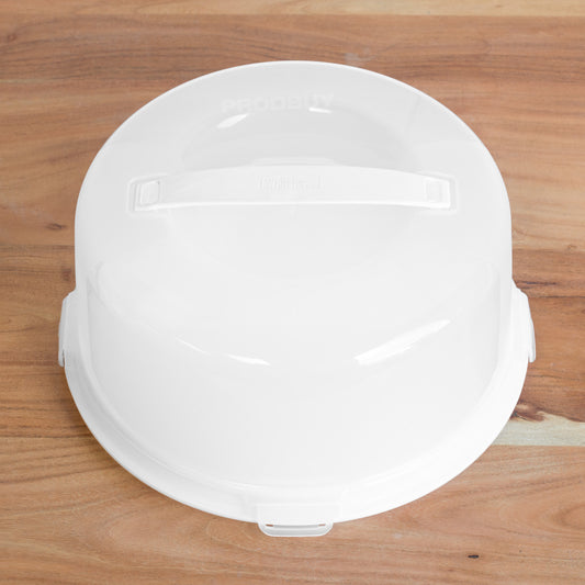 Set of 2 Round 29cm Secure Plastic Cake Carriers