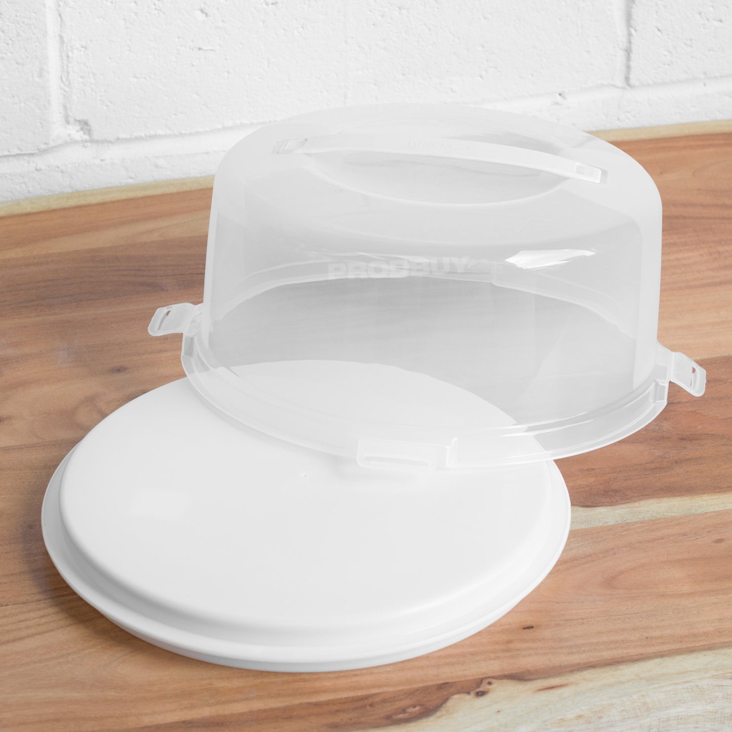Set of 2 Round 29cm Secure Plastic Cake Carriers