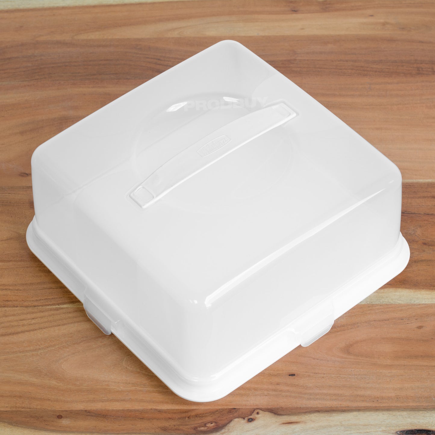 Set of 2 Square 29cm Secure Plastic Cake Carrier