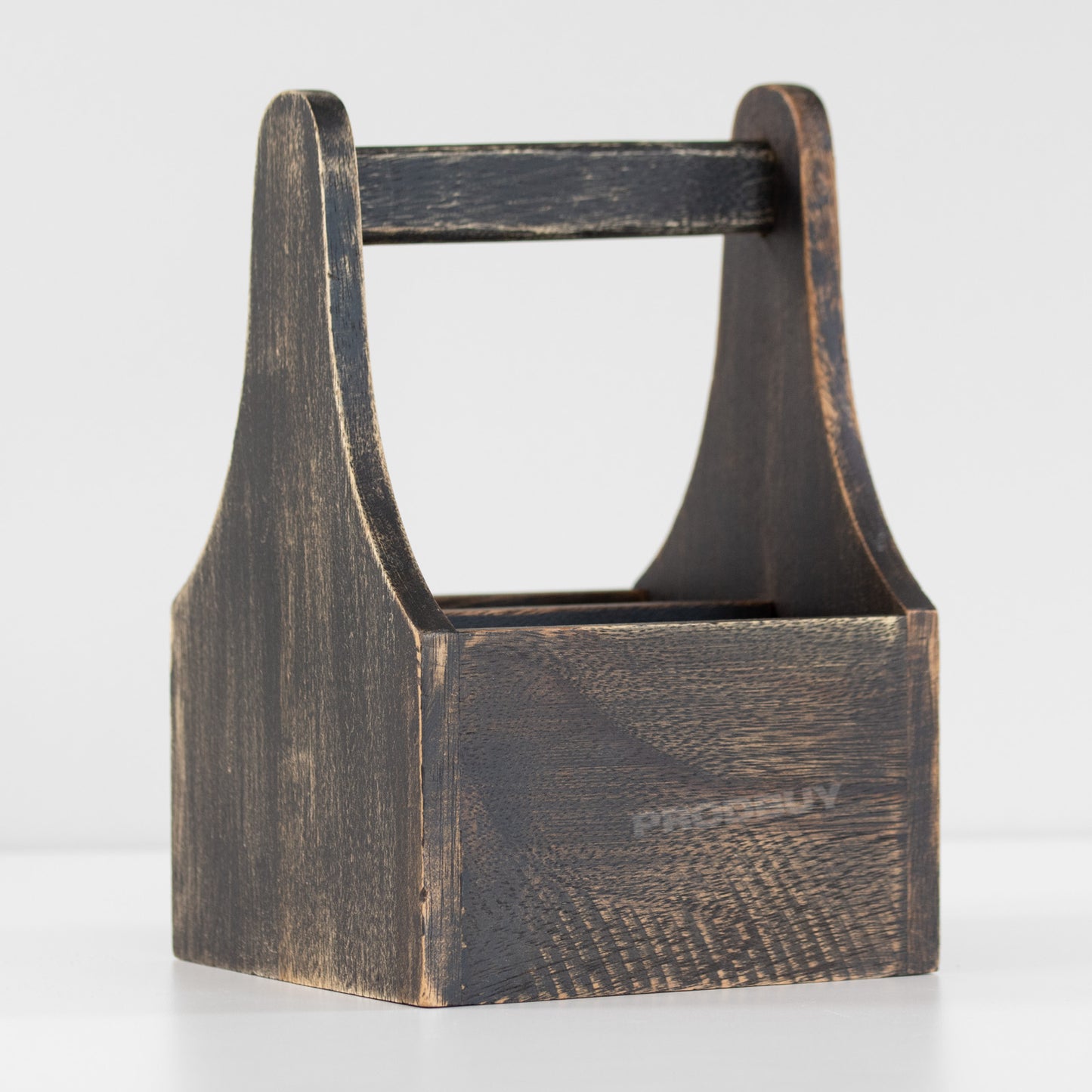 Wooden Condiment Storage Caddy with Handle