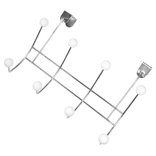 Over Door 8 Coat Hook Storage Hanger