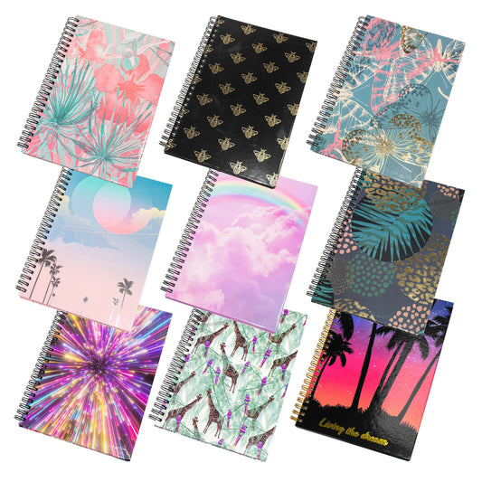 Spiral A5 Journal Notebook with Design/Pattern