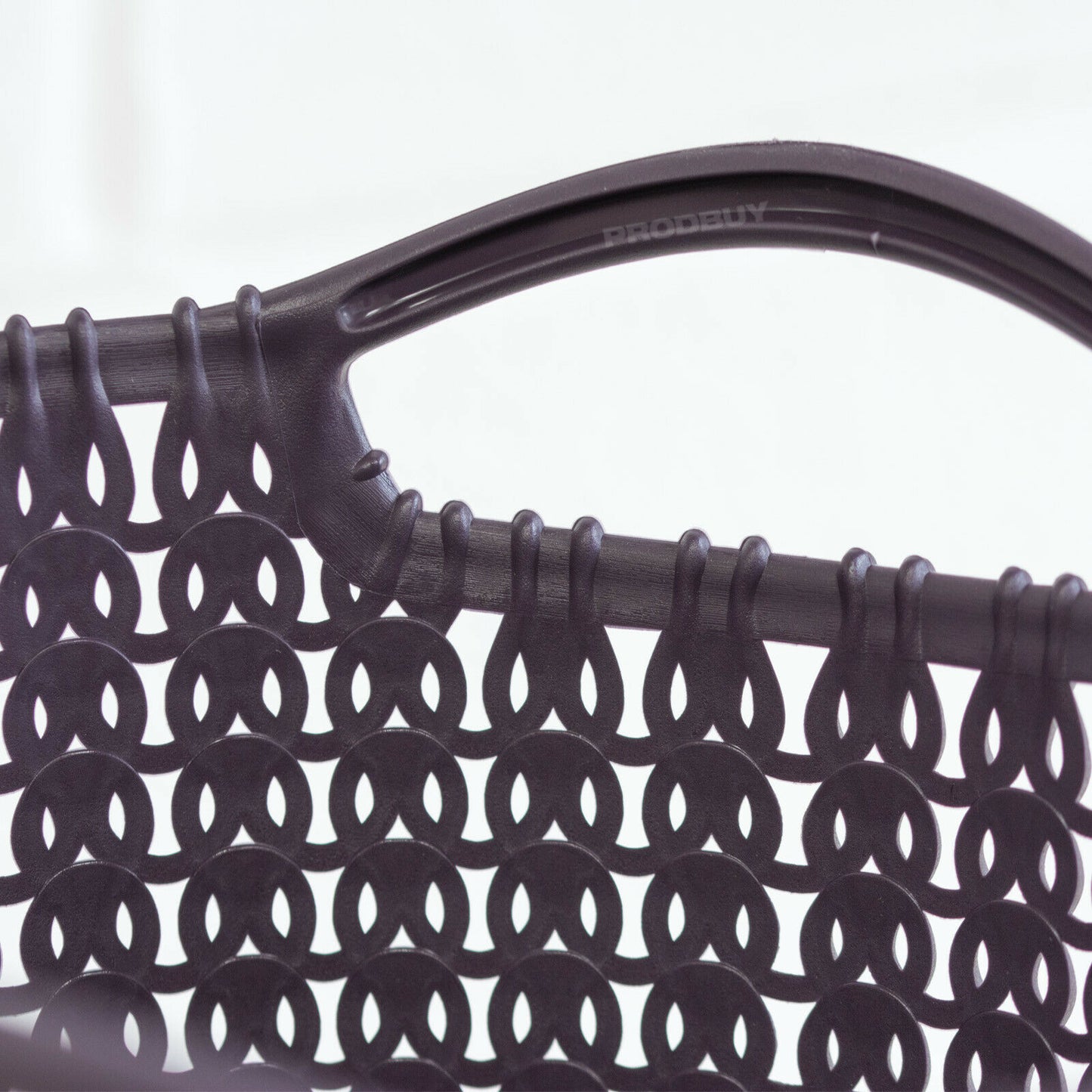 Curver 7 Litre Knit Dark Purple Waste Paper Basket Bin