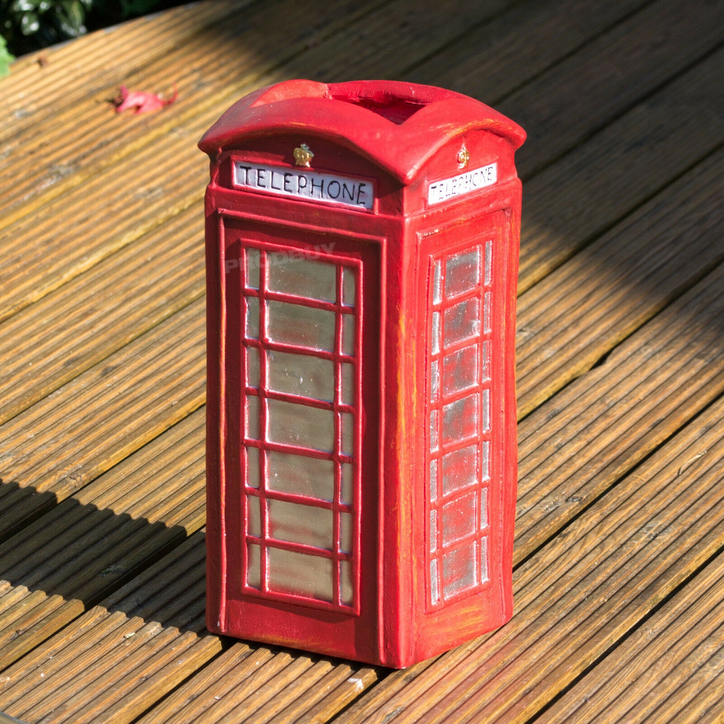Red Telephone Box Garden Planter 38cm Tall