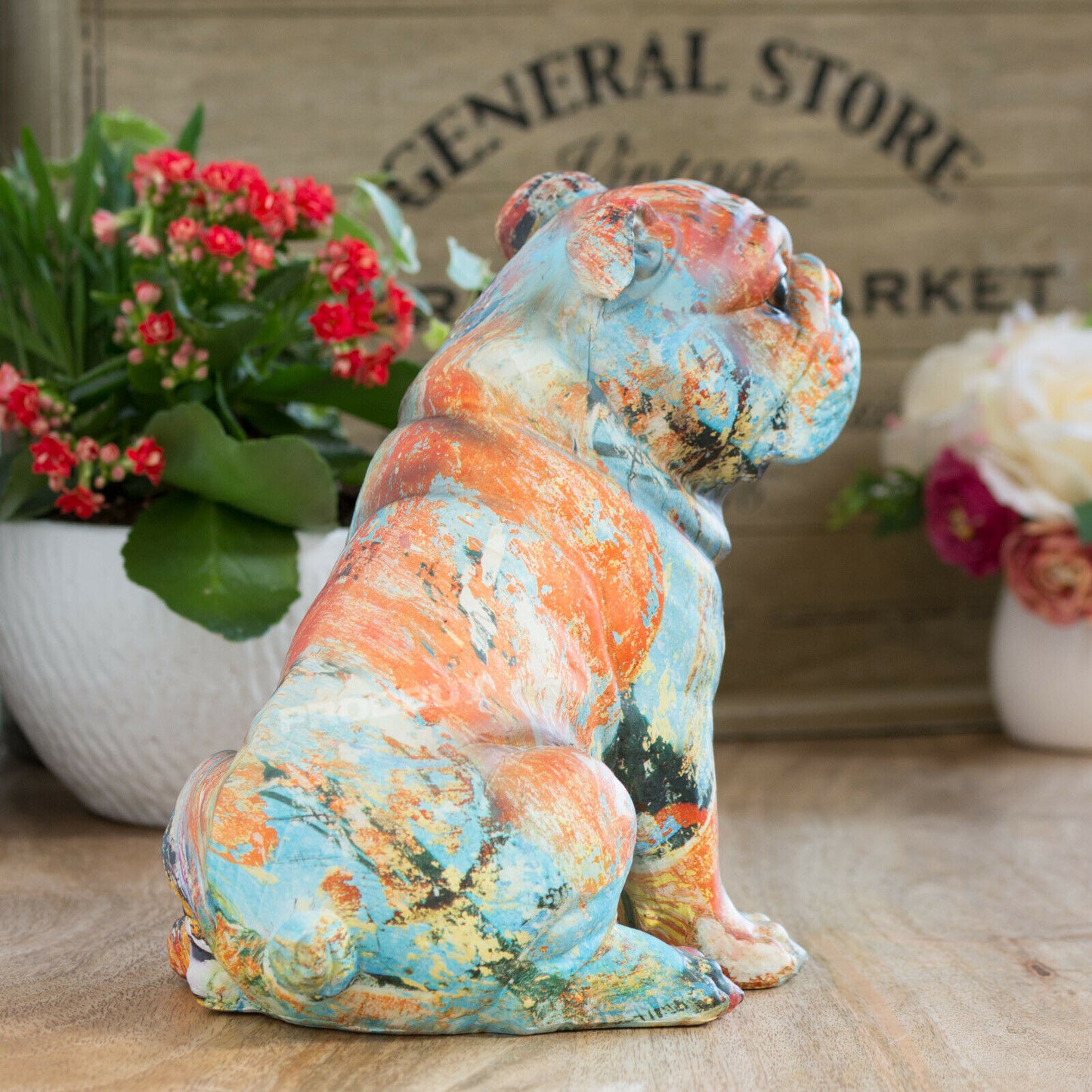 Paint Splatter British Bulldog Ornament