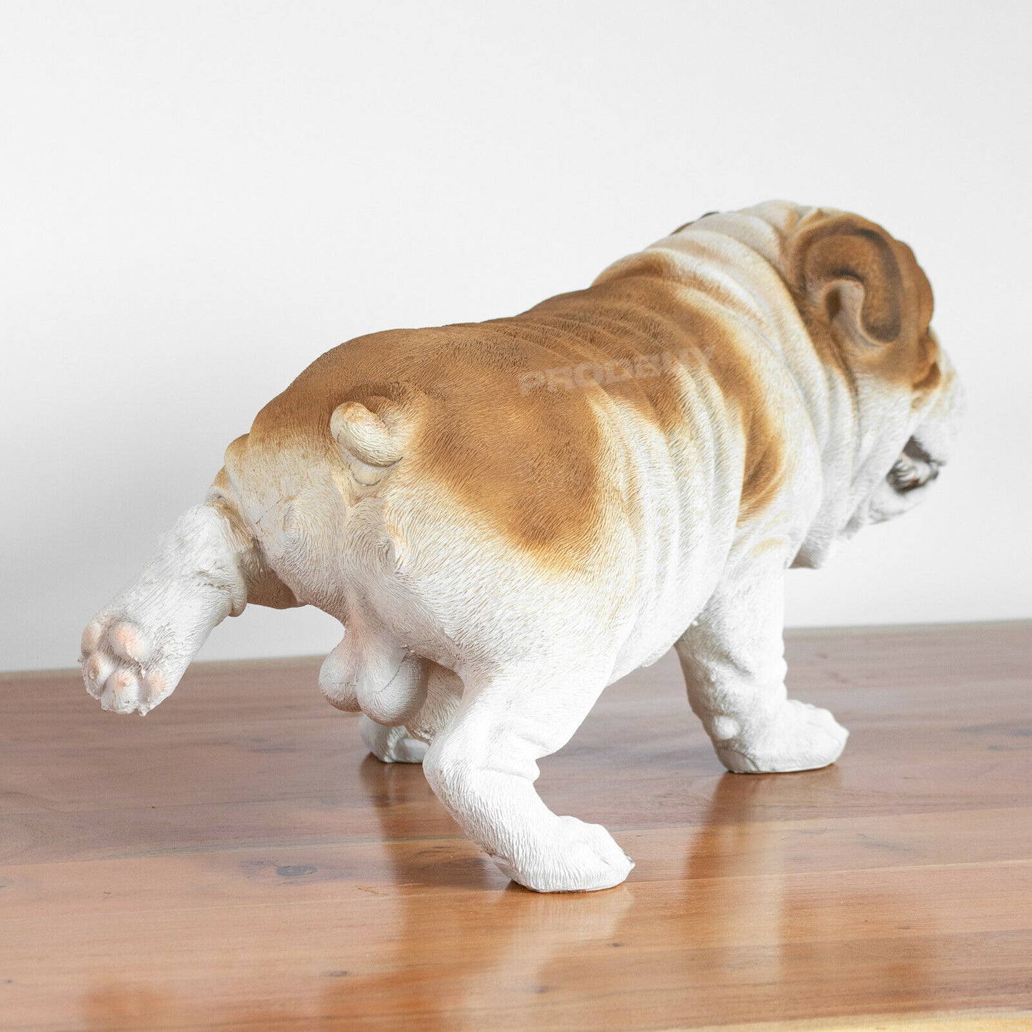 Cheeky Bulldog Garden Ornament Realistic Funny Indoor/Outdoor Lifelike Statue