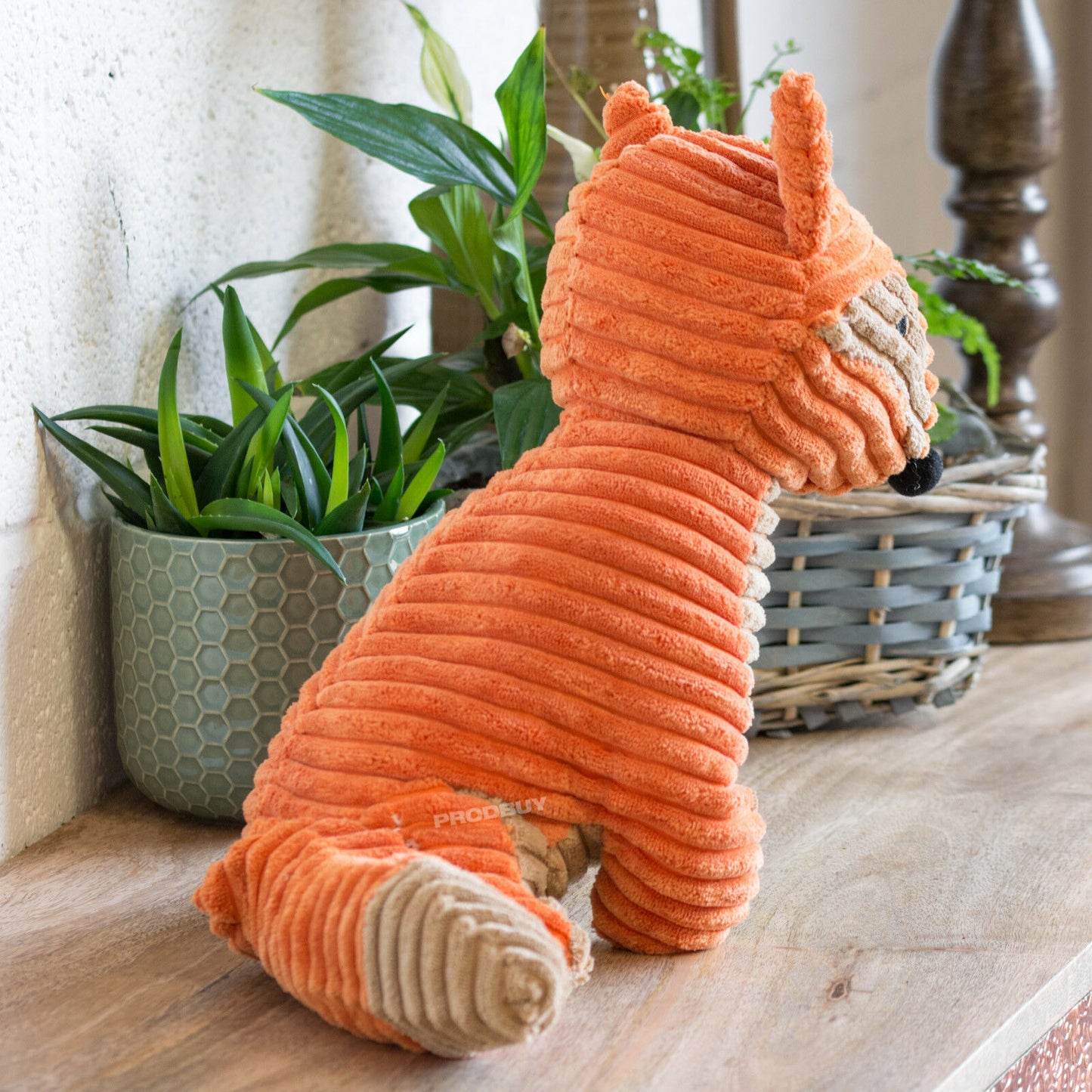 Colourful Orange Fox Novelty Door Stop Fabric 1.5kg