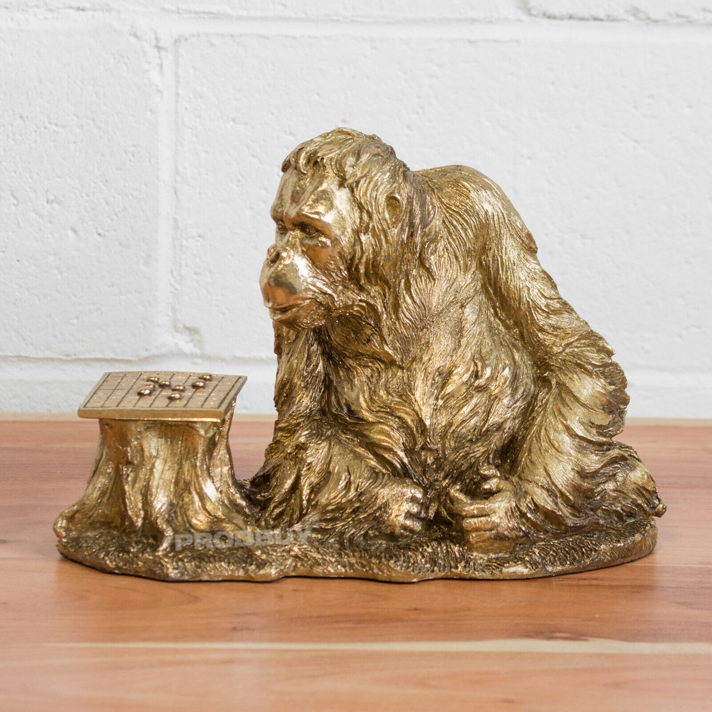 Large Orangutan Playing Draughts Ornament