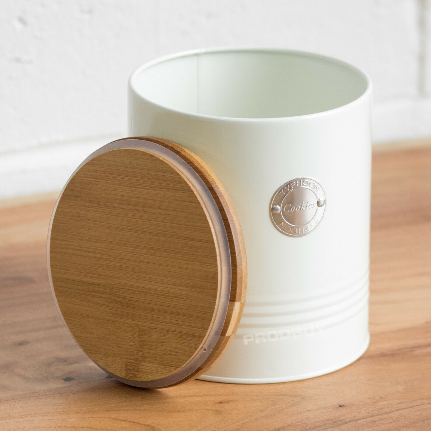 Cream Typhoon 'Cookies' Biscuit Canister