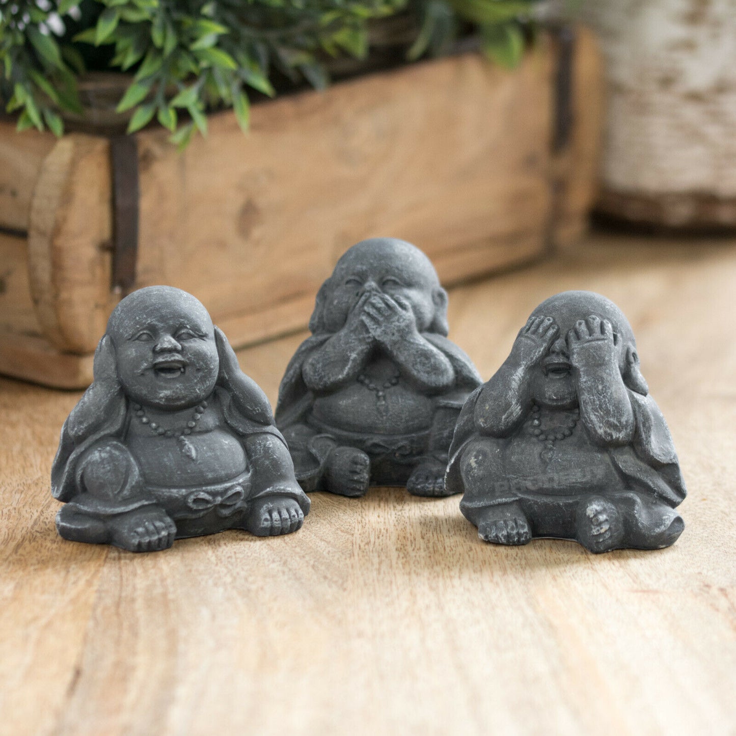 Small Three Wise Buddha Ornaments See Speak Hear No Evil