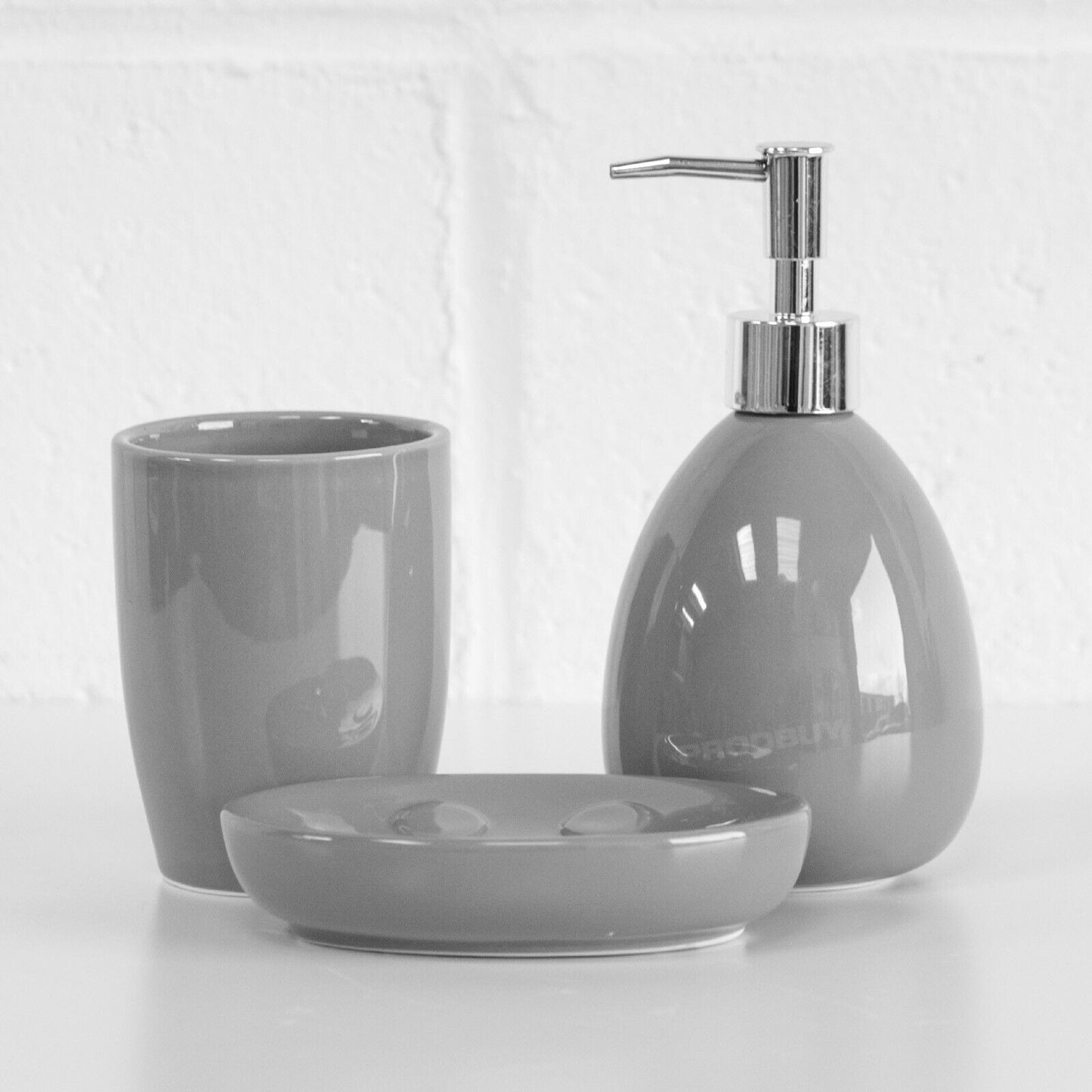 Ceramic 3 Piece Bathroom Accessories Set