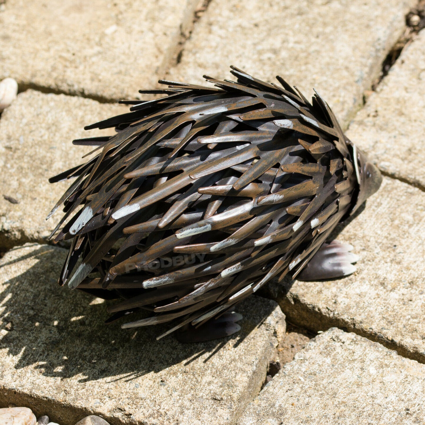 Small Metal Hedgehog 17cm Garden Ornament
