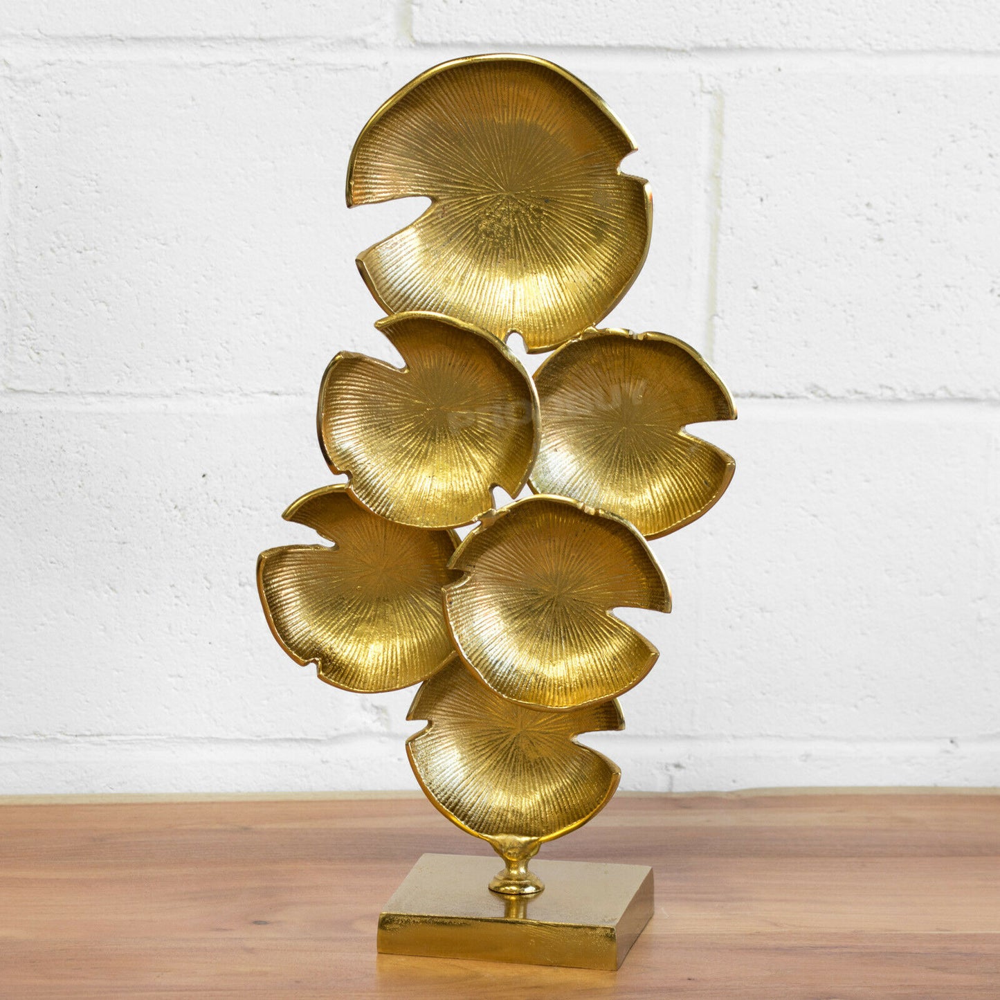Large 52cm Gold Abstract Tree Sculpture