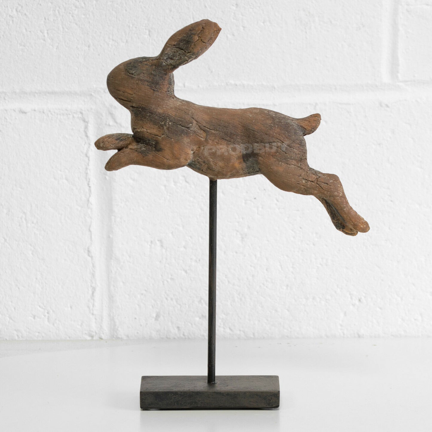 Leaping Rabbit on Stand Ornament 30cm Tall